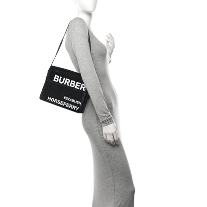 Burberry Coated Canvas Horseferry Print Grace Bag Black 2 of 12