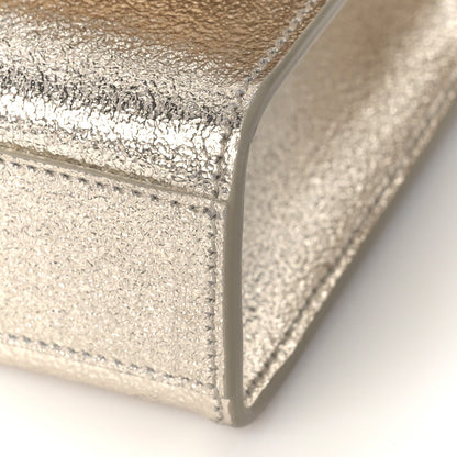 Saint Laurent Metallic Calfskin Medium Classic Monogram Kate Satchel Pale Gold 8 of 8
