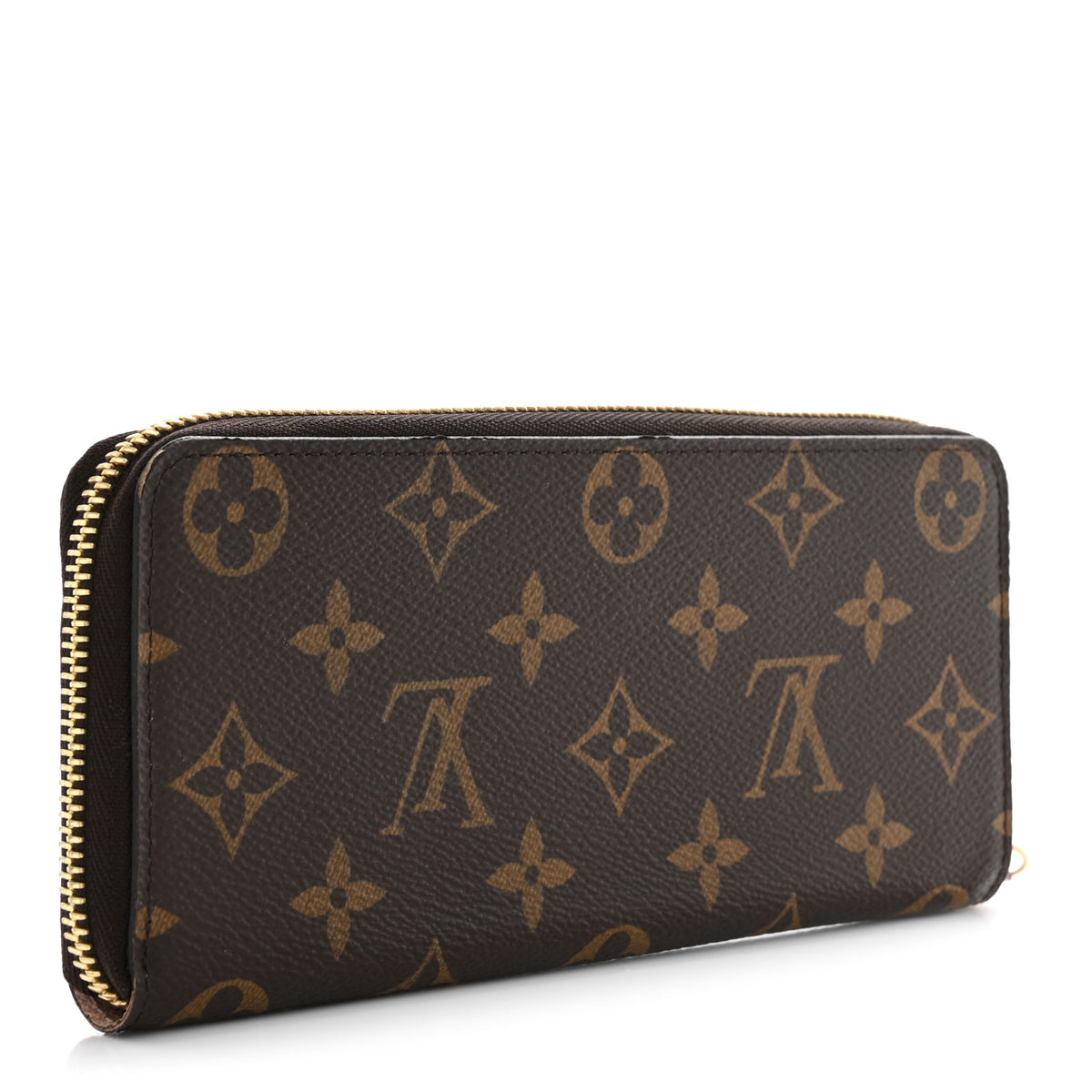 Monogram Clemence Wallet Rose Ballerine