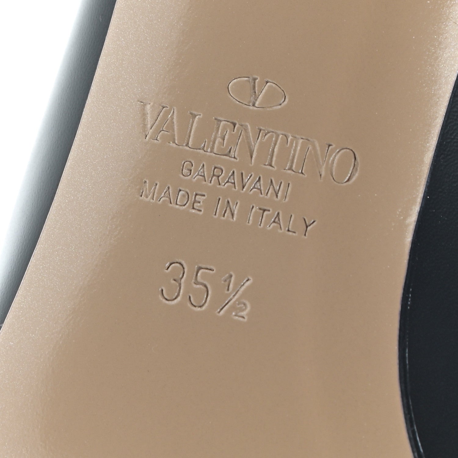 Valentino Garavani Calfskin Roman Stud 65mm Mules 35.5 Black 7 of 10