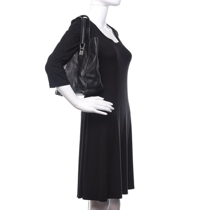 Chanel Lambskin Square Stitched Tote Black 2 of 10