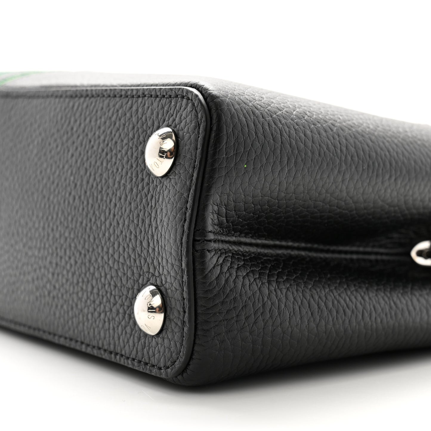LV x YK Taurillon Flower Capucines BB Black