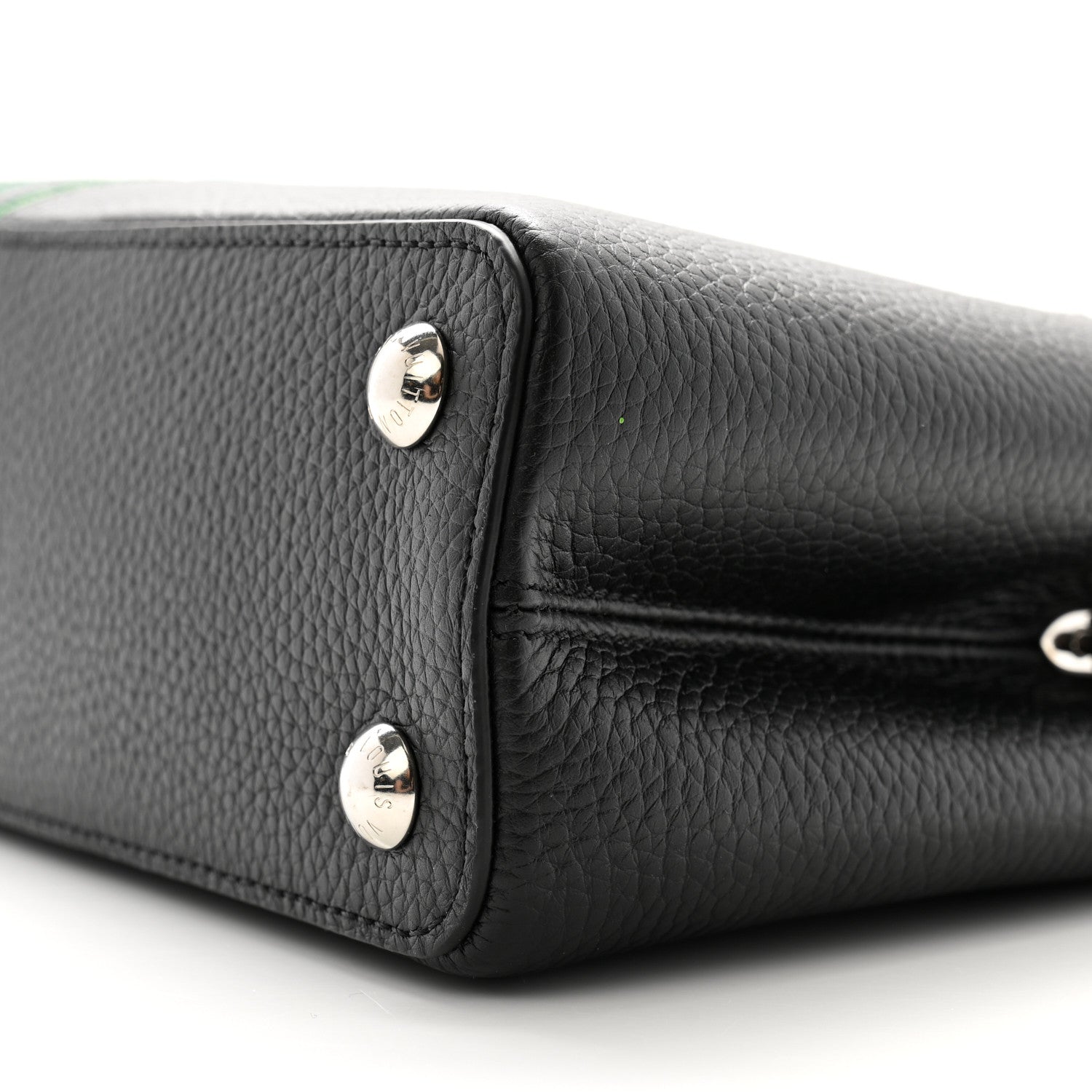 Louis Vuitton LV x YK Taurillon Flower Capucines BB Black 10 of 11