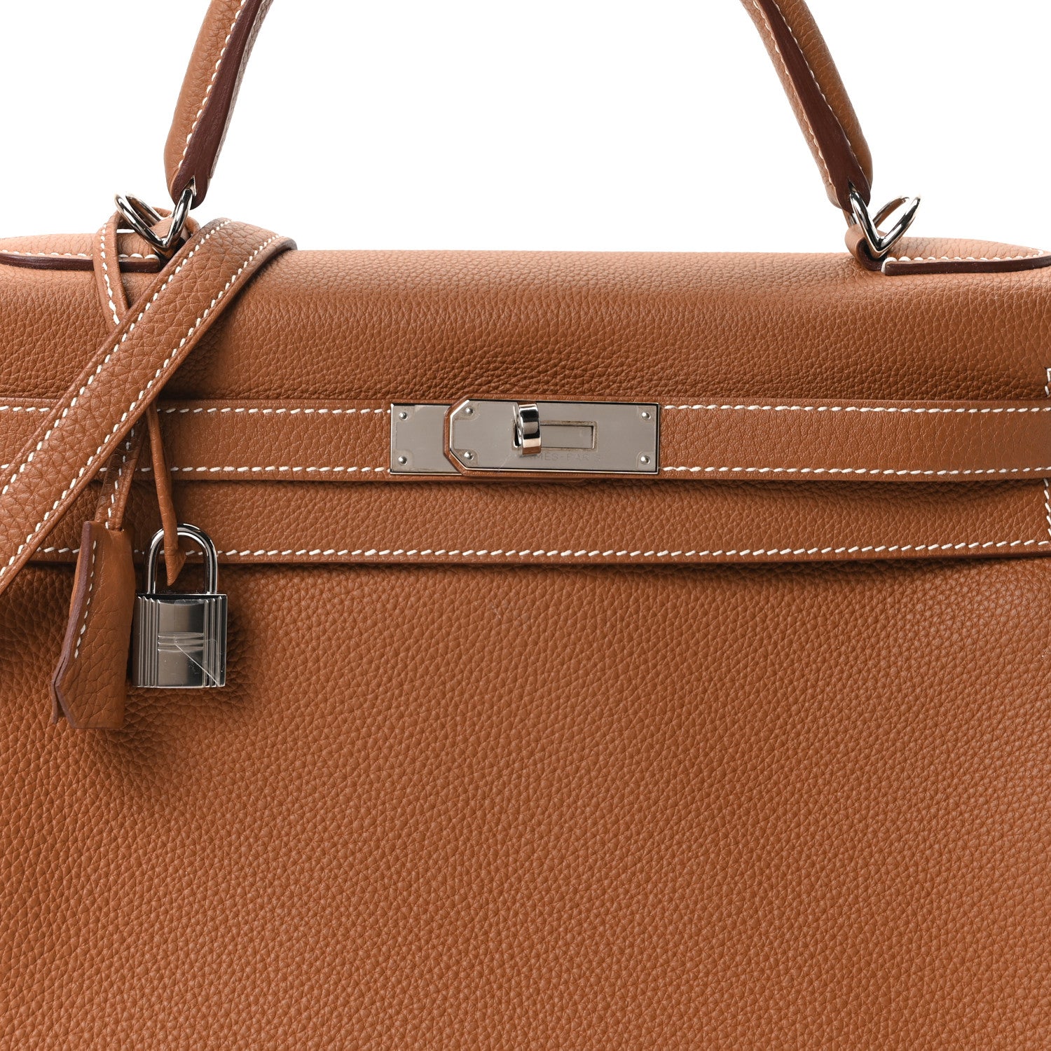 Hermes Togo Kelly Retourne 32 Gold 7 of 11