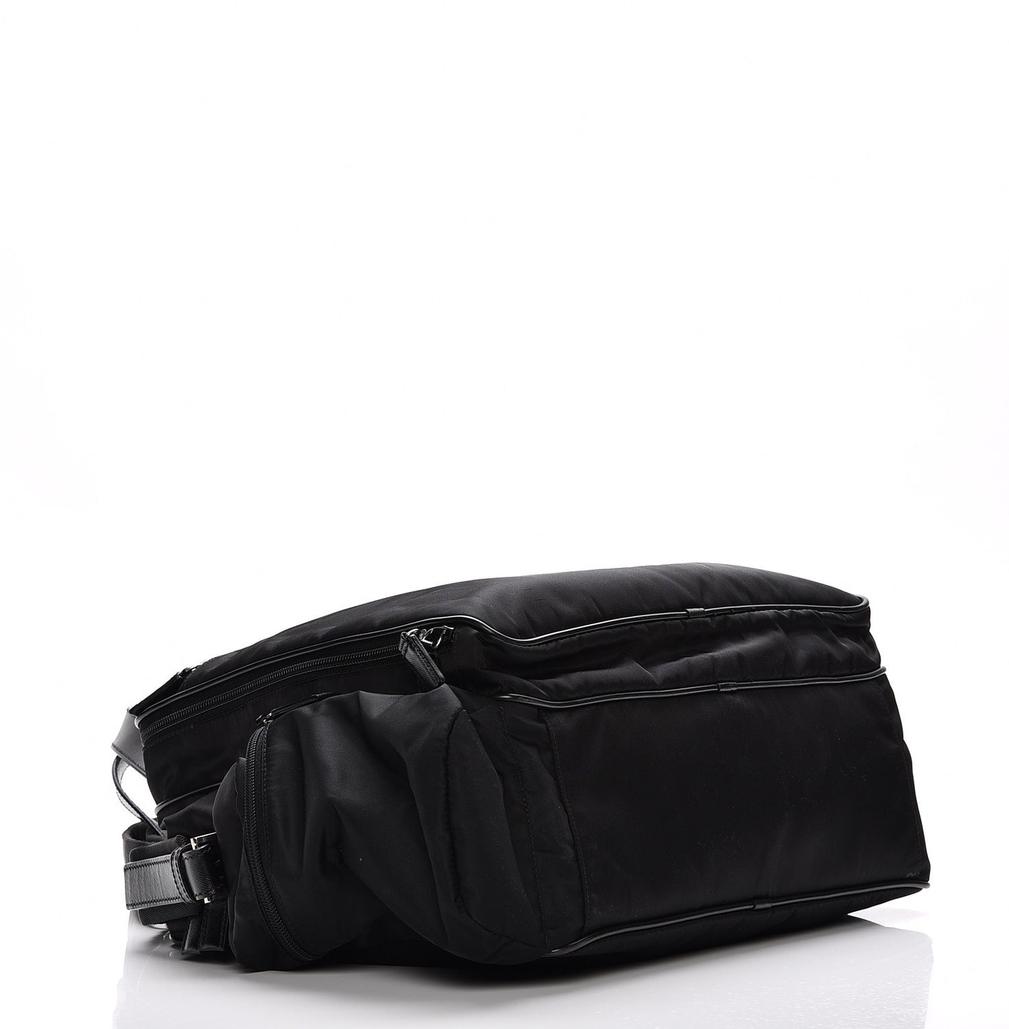 Tessuto Nylon Vela Diaper Bag Black