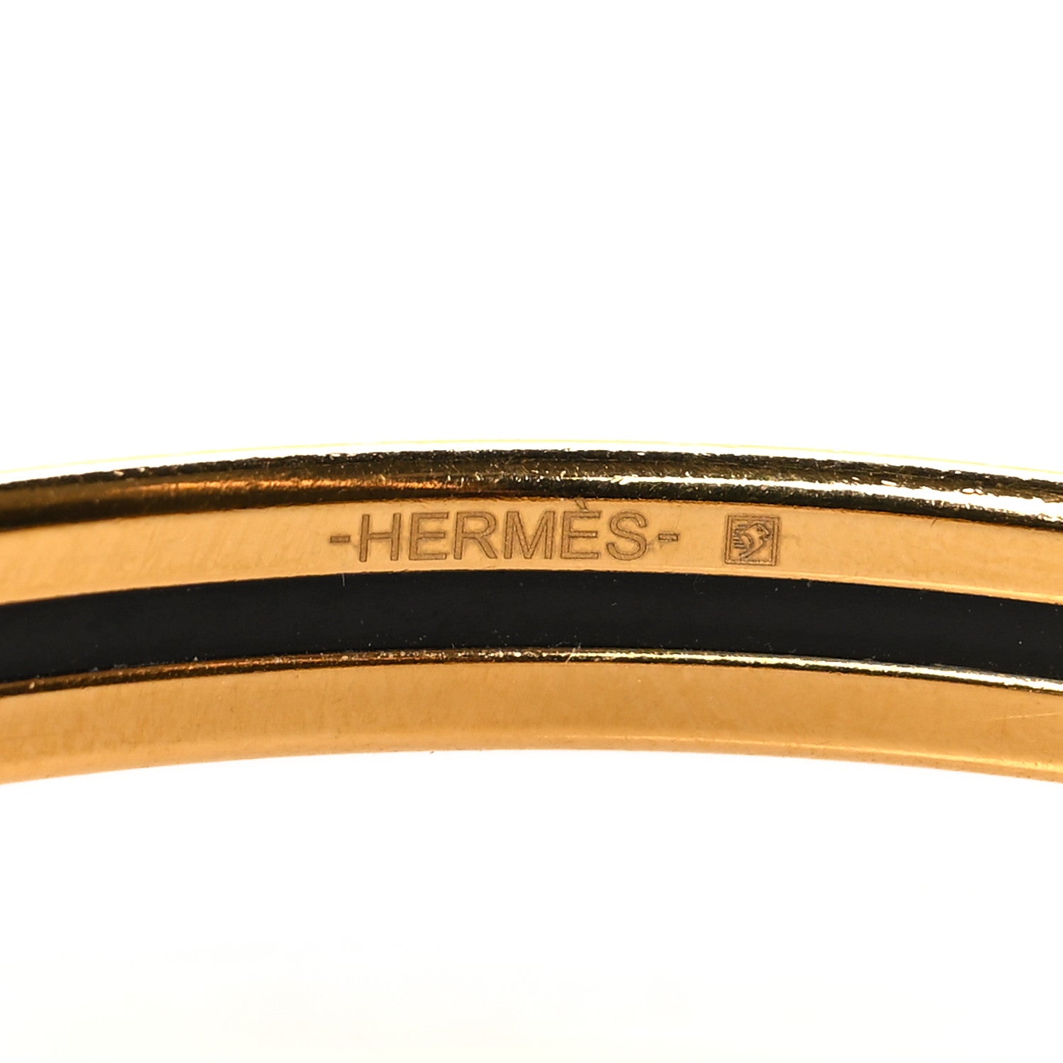Hermes Enamel Printed Chorus Stellarum Extra Narrow Bracelet 65 Lumiere 4 of 5