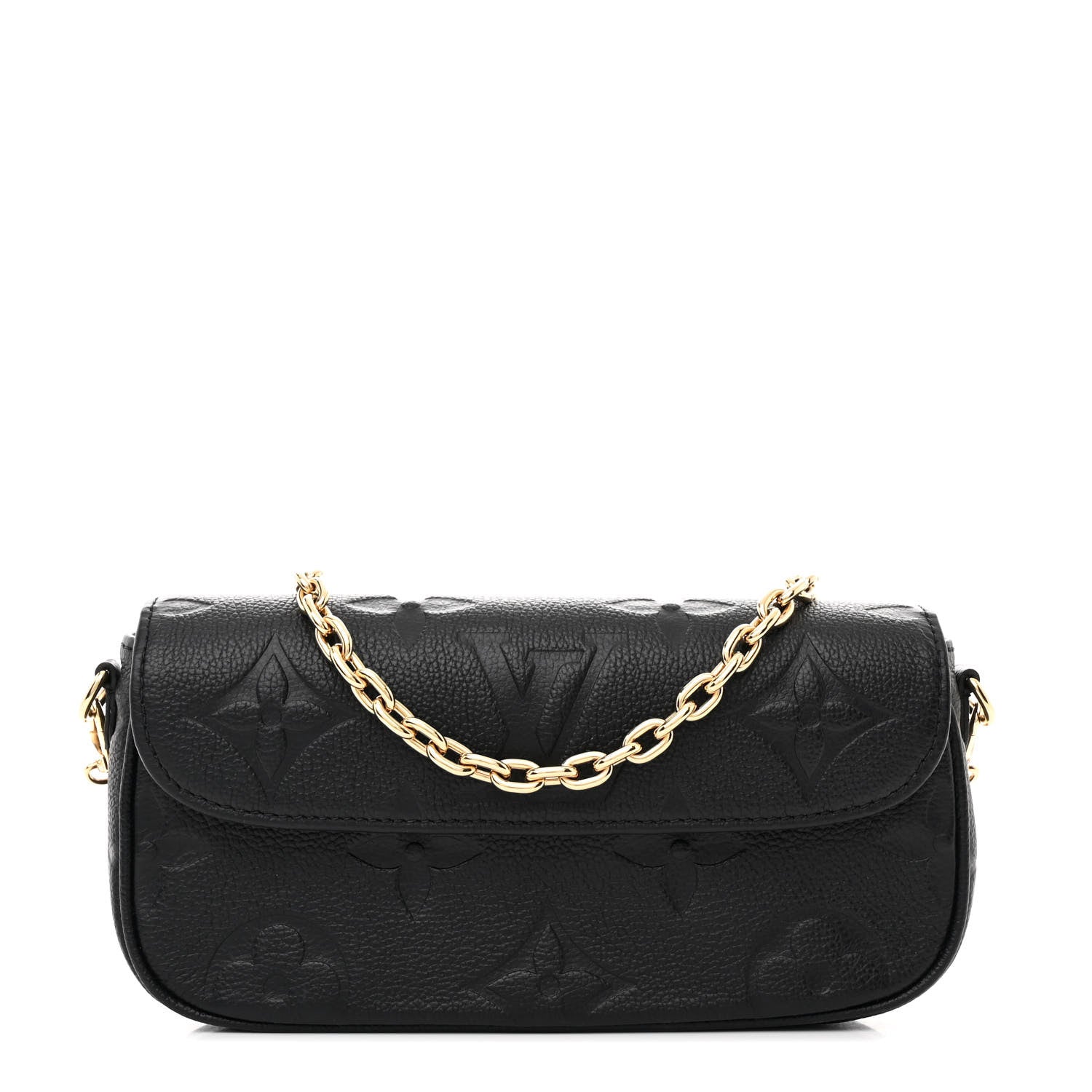 Louis Vuitton Empreinte Monogram Giant Ivy Wallet On Chain Black 1 of 9
