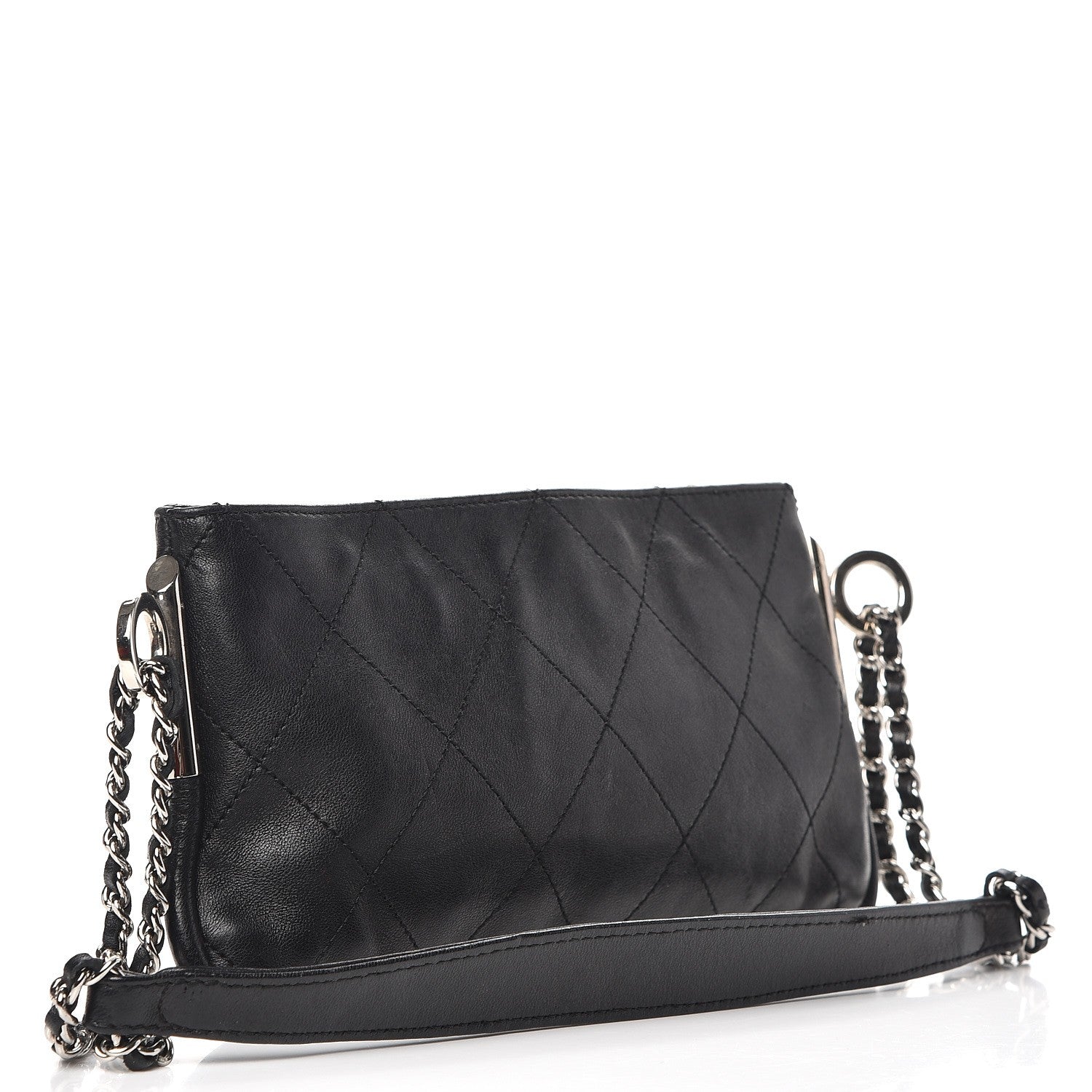 Chanel Lambskin Ultimate Soft Pochette Black 3 of 7