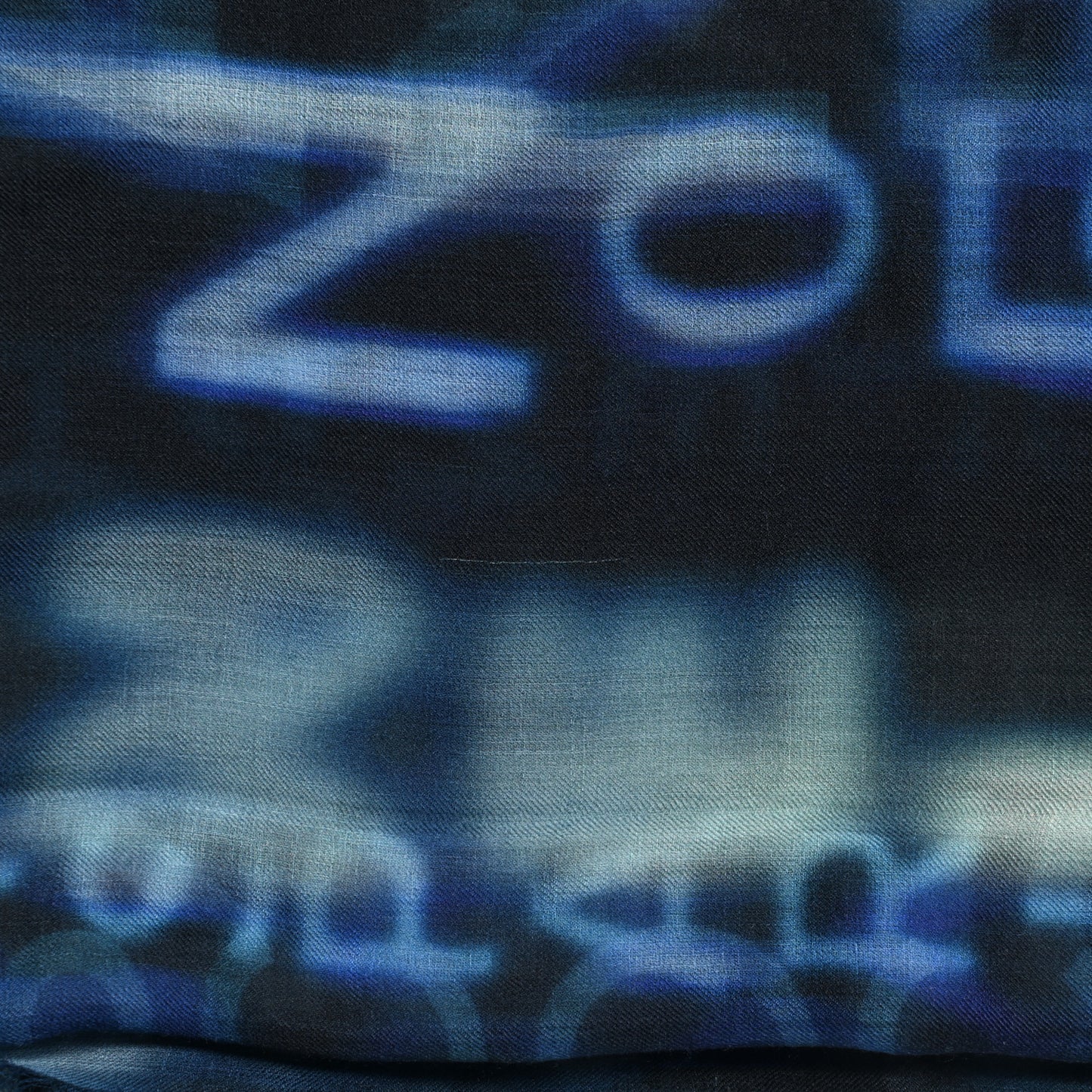 Cashmere CC Logo Scarf Blue White