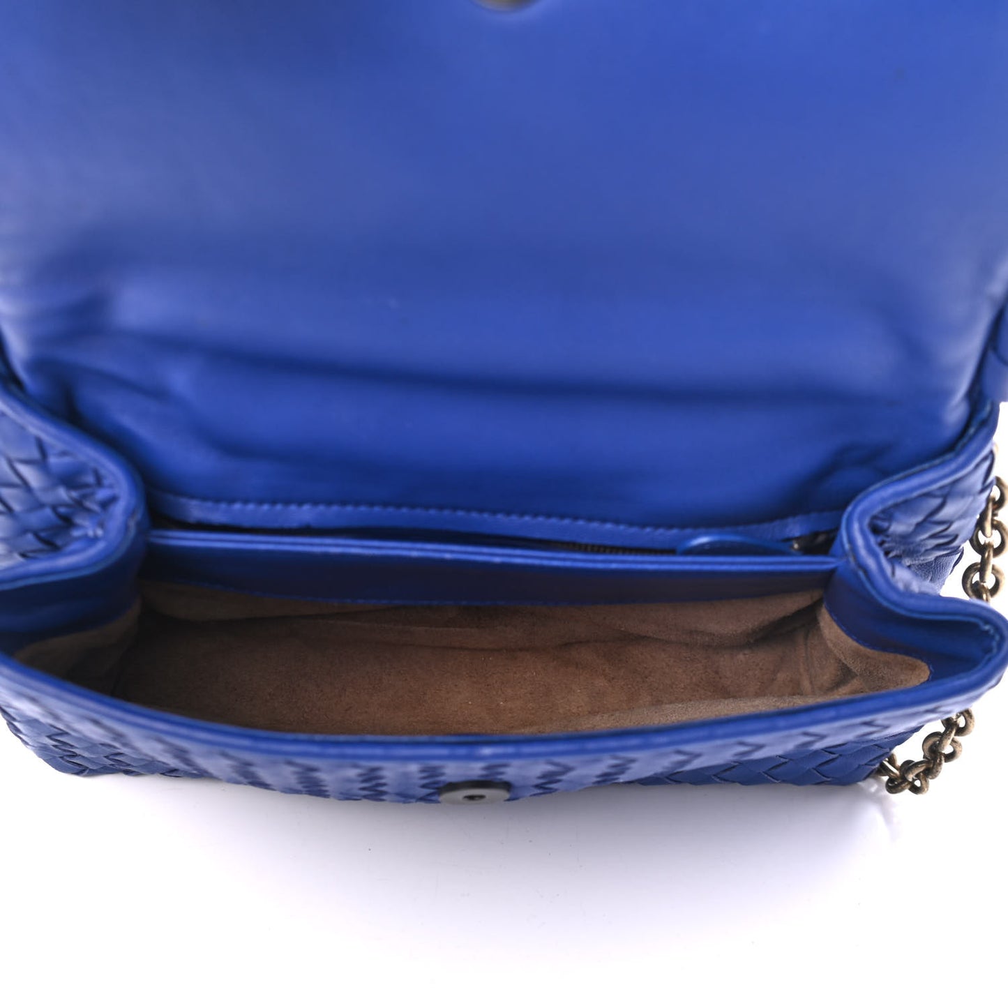 Nappa Intrecciato Medium Olimpia Bag Signal Blue
