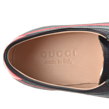Gucci Calfskin Mens Web Falacer Sneakers 7.5 Black 8 of 9