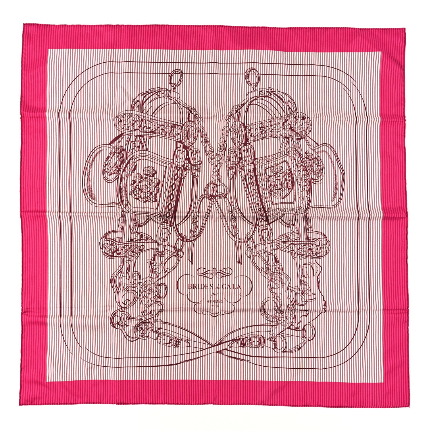 Hermes Silk Carre Eyeliner Brides De Gala Scarf 90 1 of 3