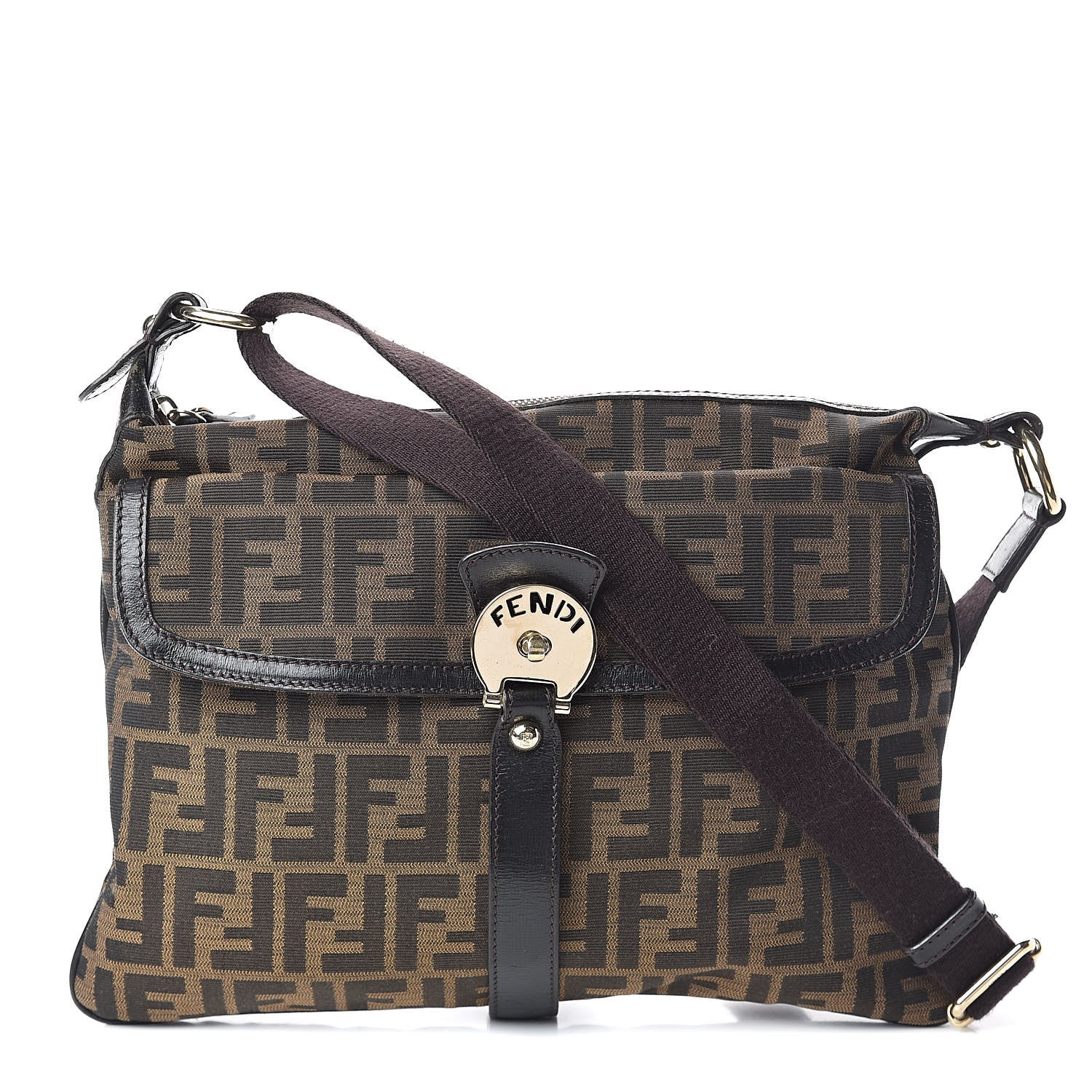 Fendi Zucca Crossbody Bag Tobacco 1 of 8