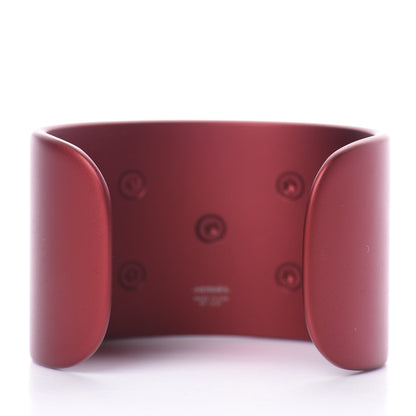 Hermes Aluminium Sunset Collier De Chien CDC Bracelet T2 Rouge H 2 of 3