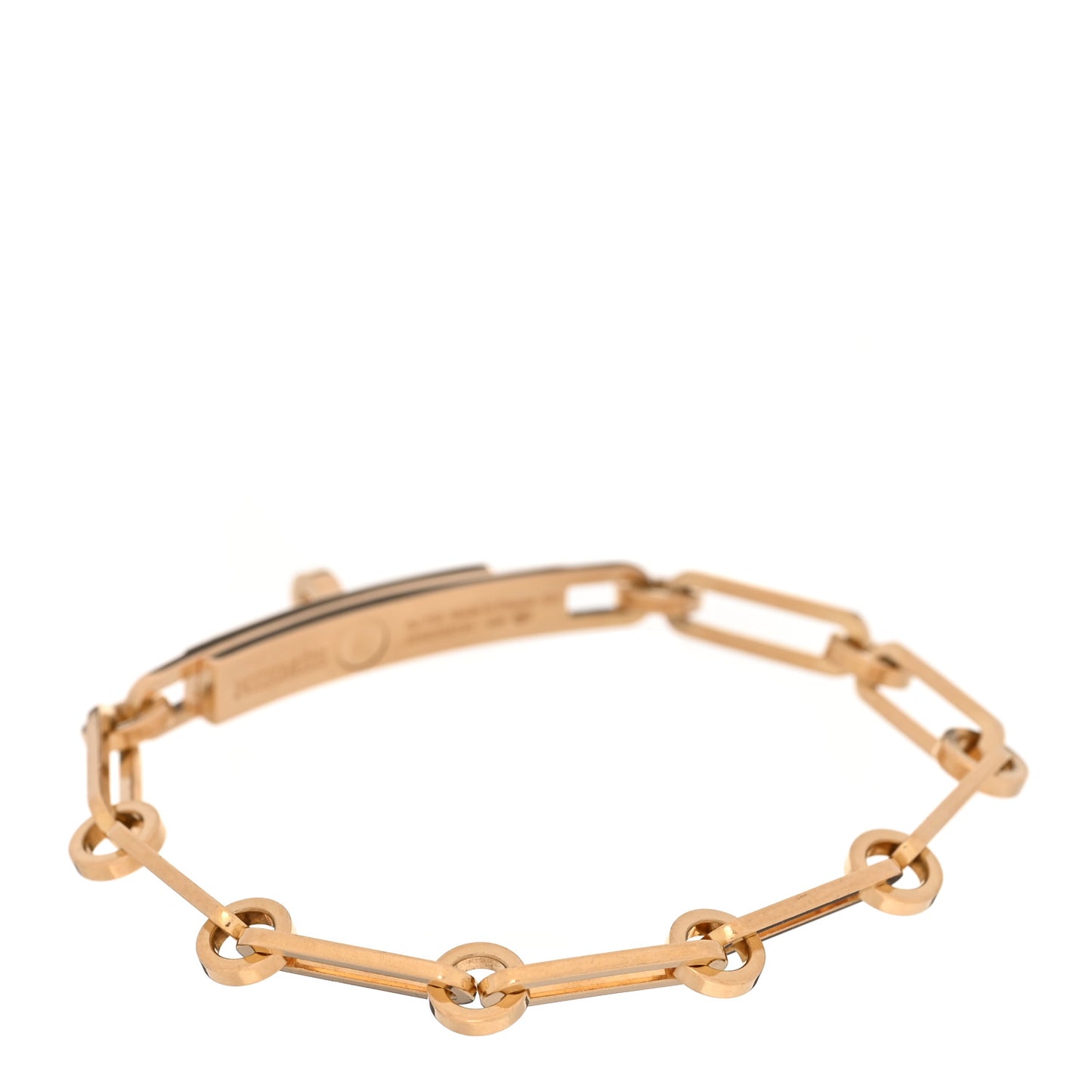 18K Yellow Gold Diamond PM Kelly Chaine Bracelet SH
