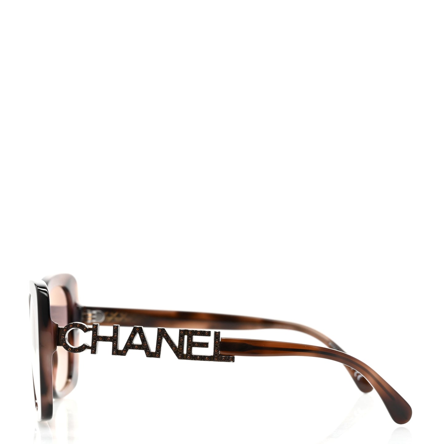 Acetate Strass Square Sunglasses 5422 Tortoise