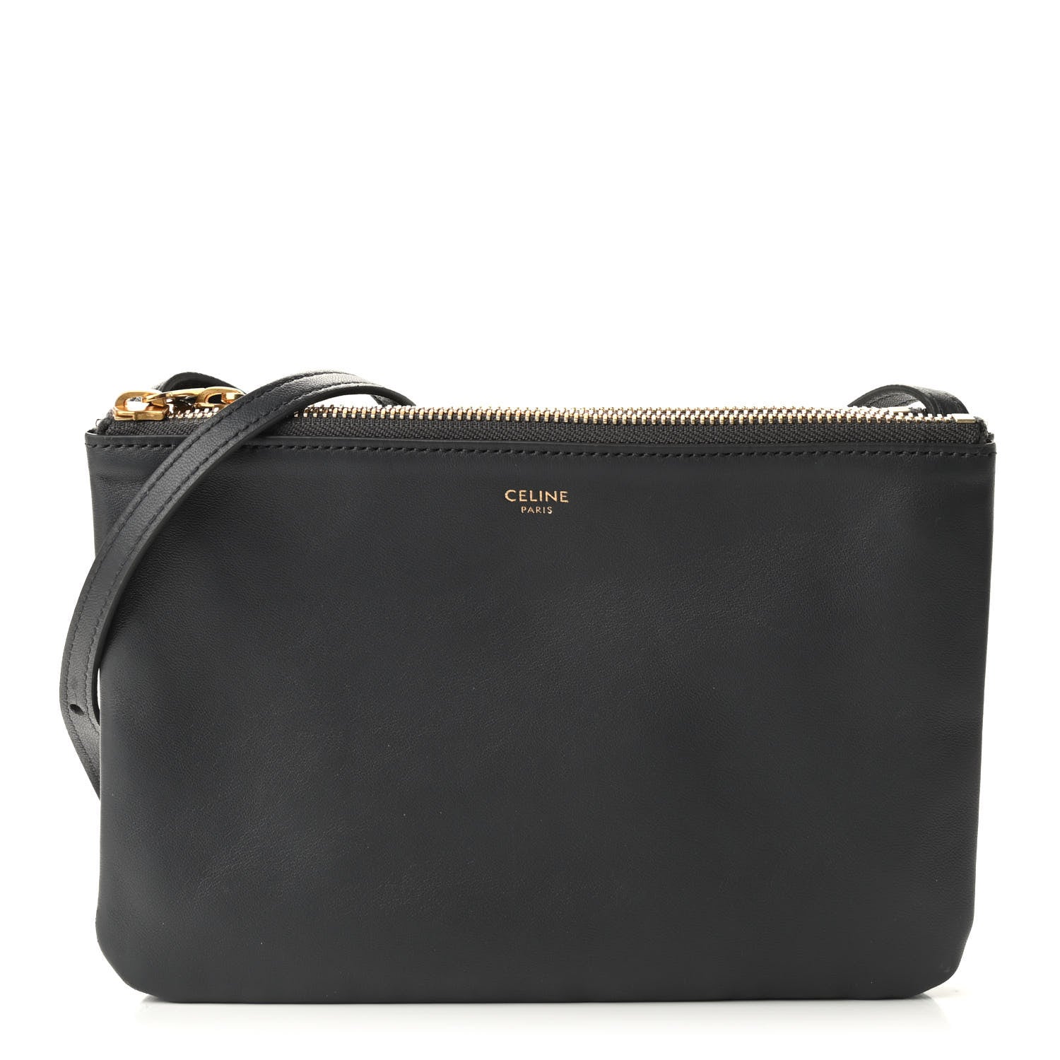 Celine Lambskin Small Trio Crossbody Bag Grey 2 of 15