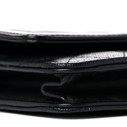 Chanel Caviar Quilted CC Filigree Wallet On Chain WOC Black 5 of 10