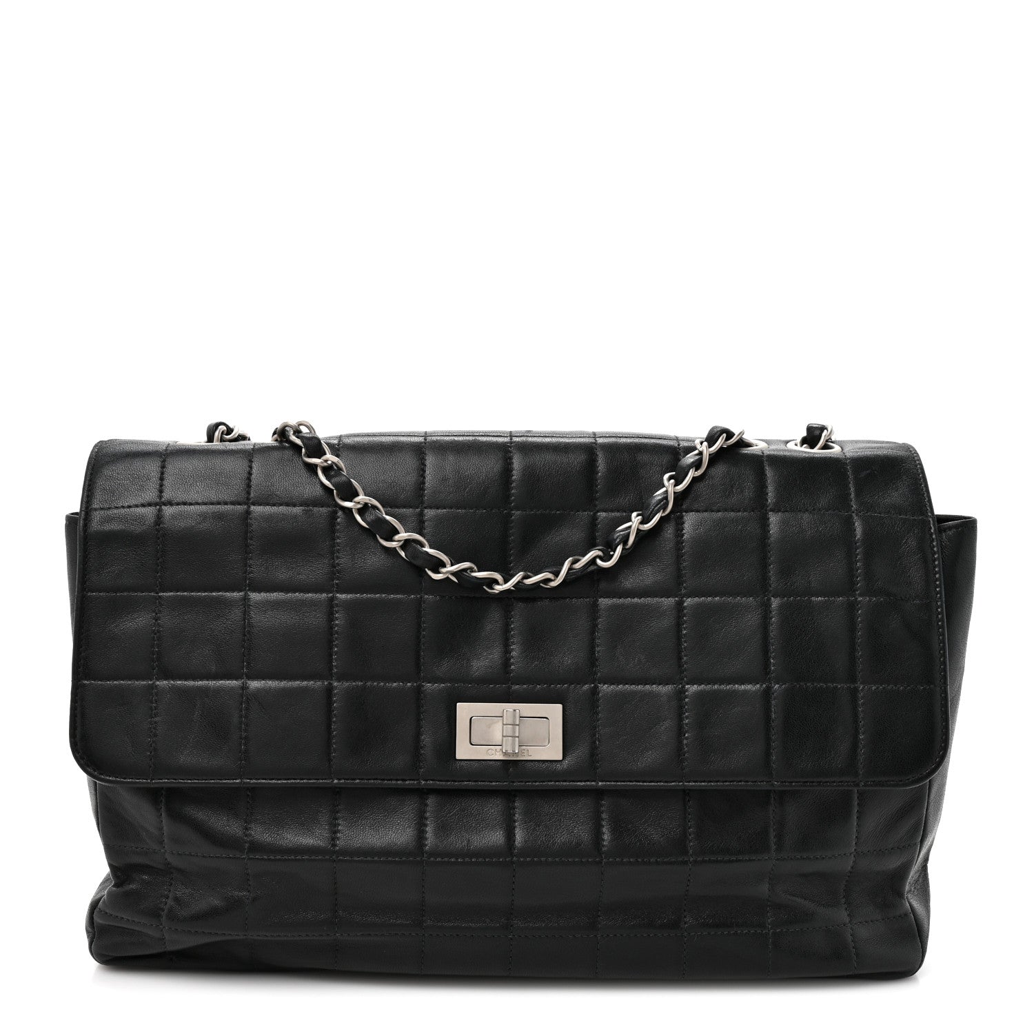 Chanel Lambskin Reissue Chocolate Bar Flap Black 1 of 15