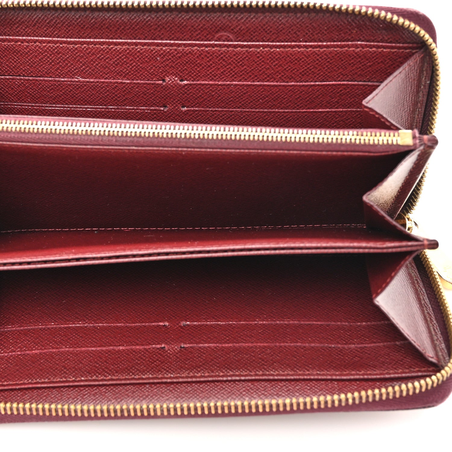 Louis Vuitton Damier Paillettes Zippy Wallet Red 5 of 12