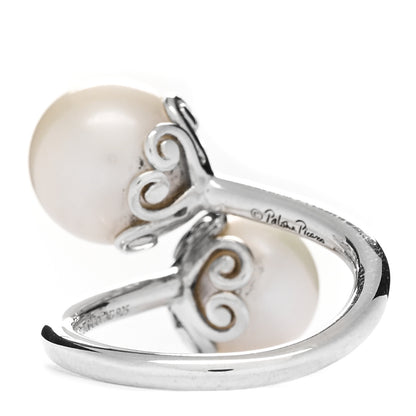 Tiffany Sterling Silver Freshwater Paloma Picasso Goldoni Bypass Ring 47 4.25 2 of 4