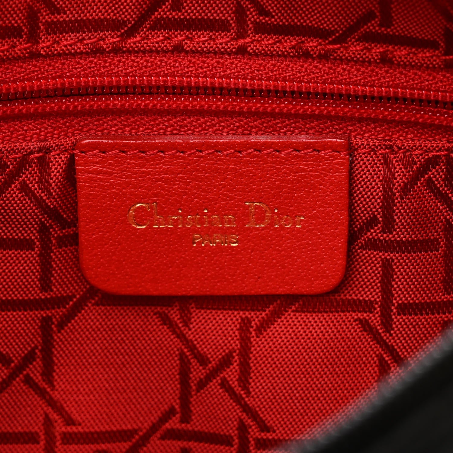 Christian Dior Nylon Cannage Medium Lady Dior Black 6 of 11