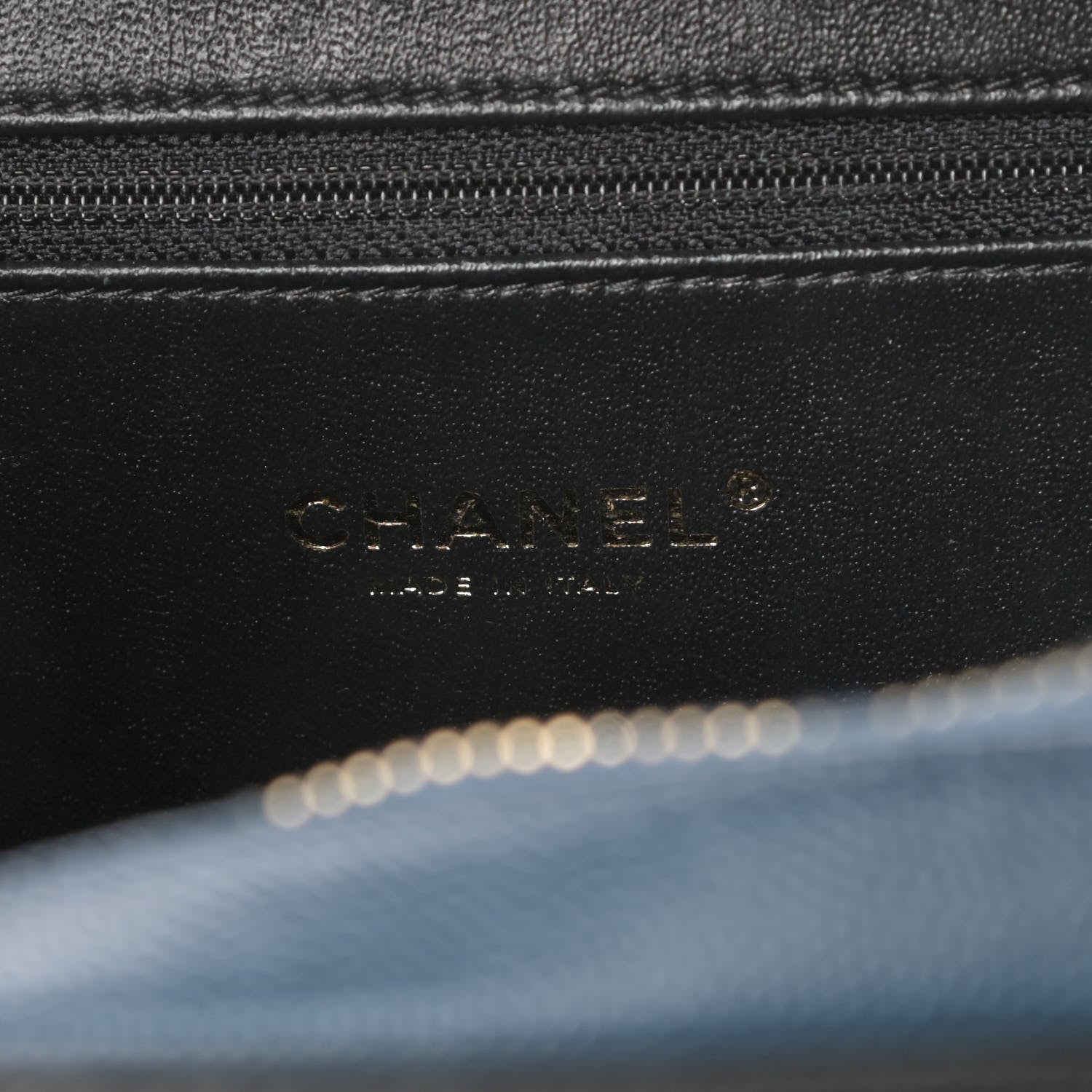 Chanel Caviar Quilted Medium CC Filigree Vanity Case Navy Black 6 of 10