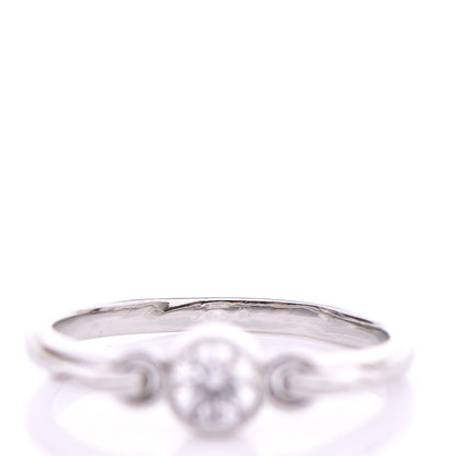 Tiffany Platinum Diamond Elsa Peretti Swan Ring 5.25 3 of 5