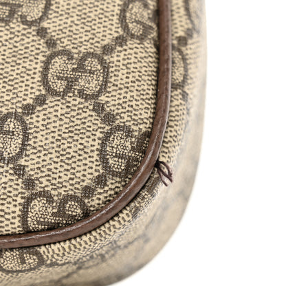 Gucci GG Supreme Monogram Textured Dollar Calfskin Web Small Ophidia GG Handbag Beige Ebony New Acero 10 of 10