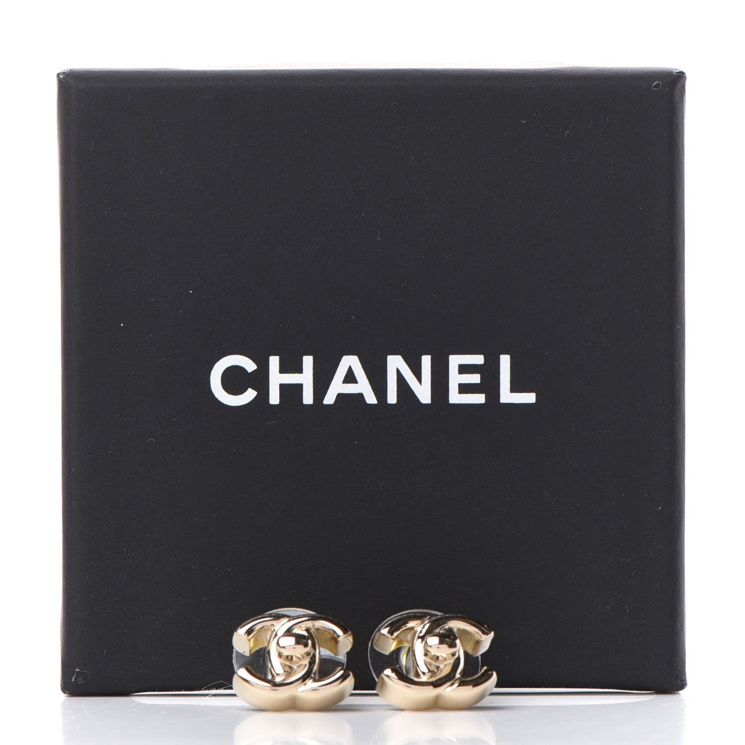 Chanel Metal CC Turnlock Earrings Gold 5 of 5