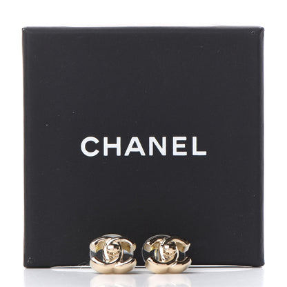 Chanel Metal CC Turnlock Earrings Gold 5 of 5