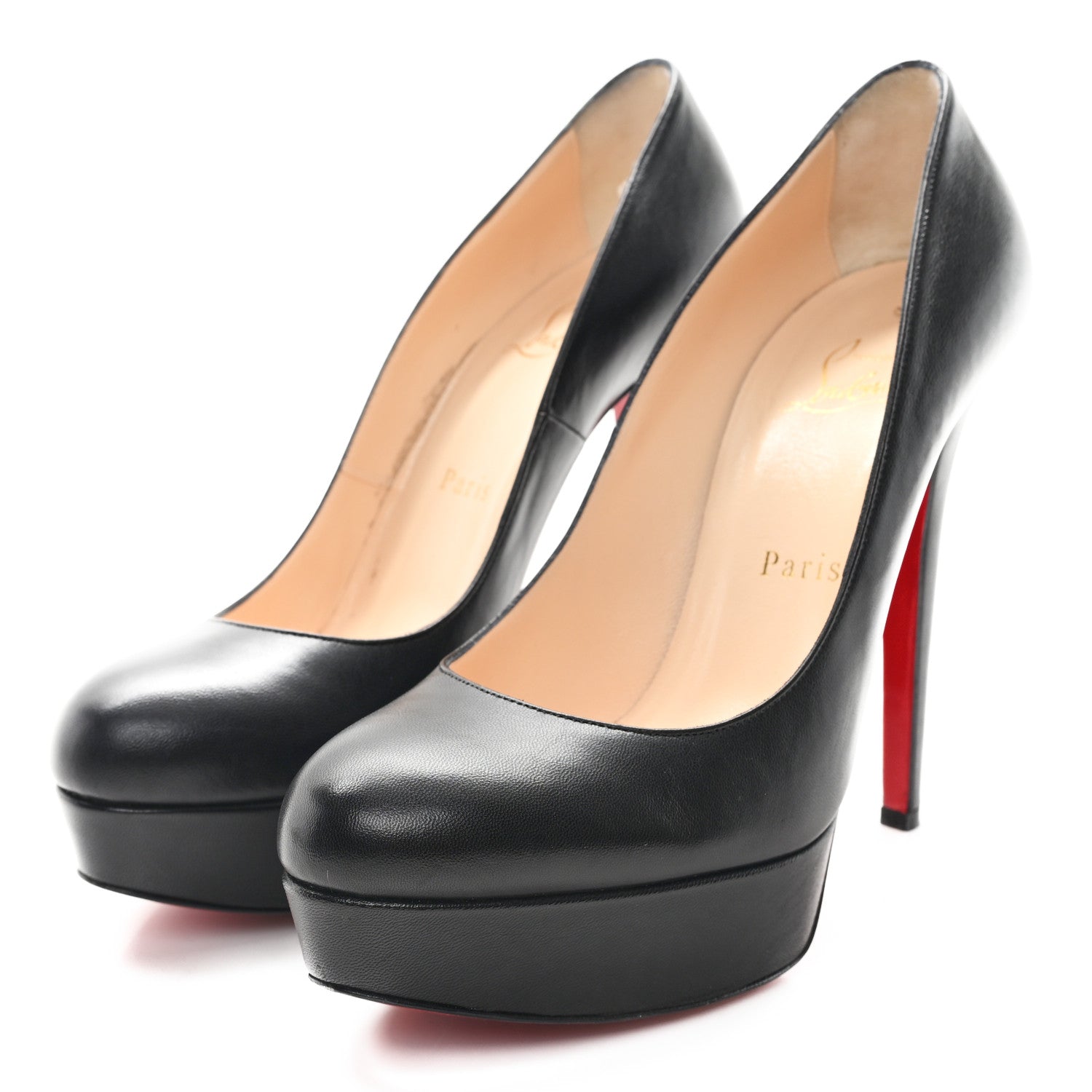 Christian Louboutin Kid Bianca 140 Pumps 37.5 Black 1740703