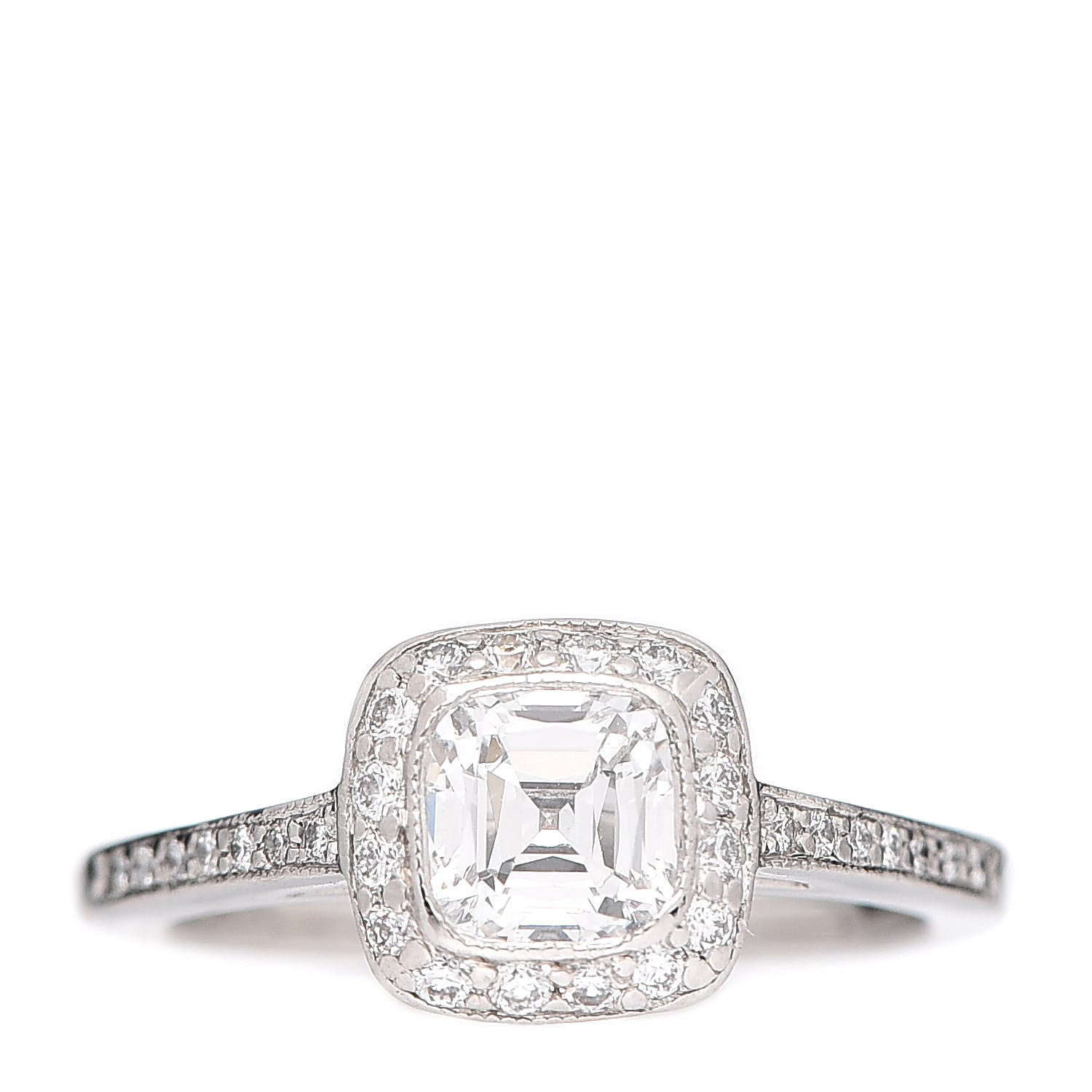 Tiffany Platinum Diamond .79ct Legacy Engagement Ring 47 4.25 1 of 7
