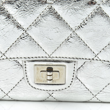 Chanel Metallic Aged Calfskin Quilted Reissue Long Flap Wallet Light Silver 16 of 16