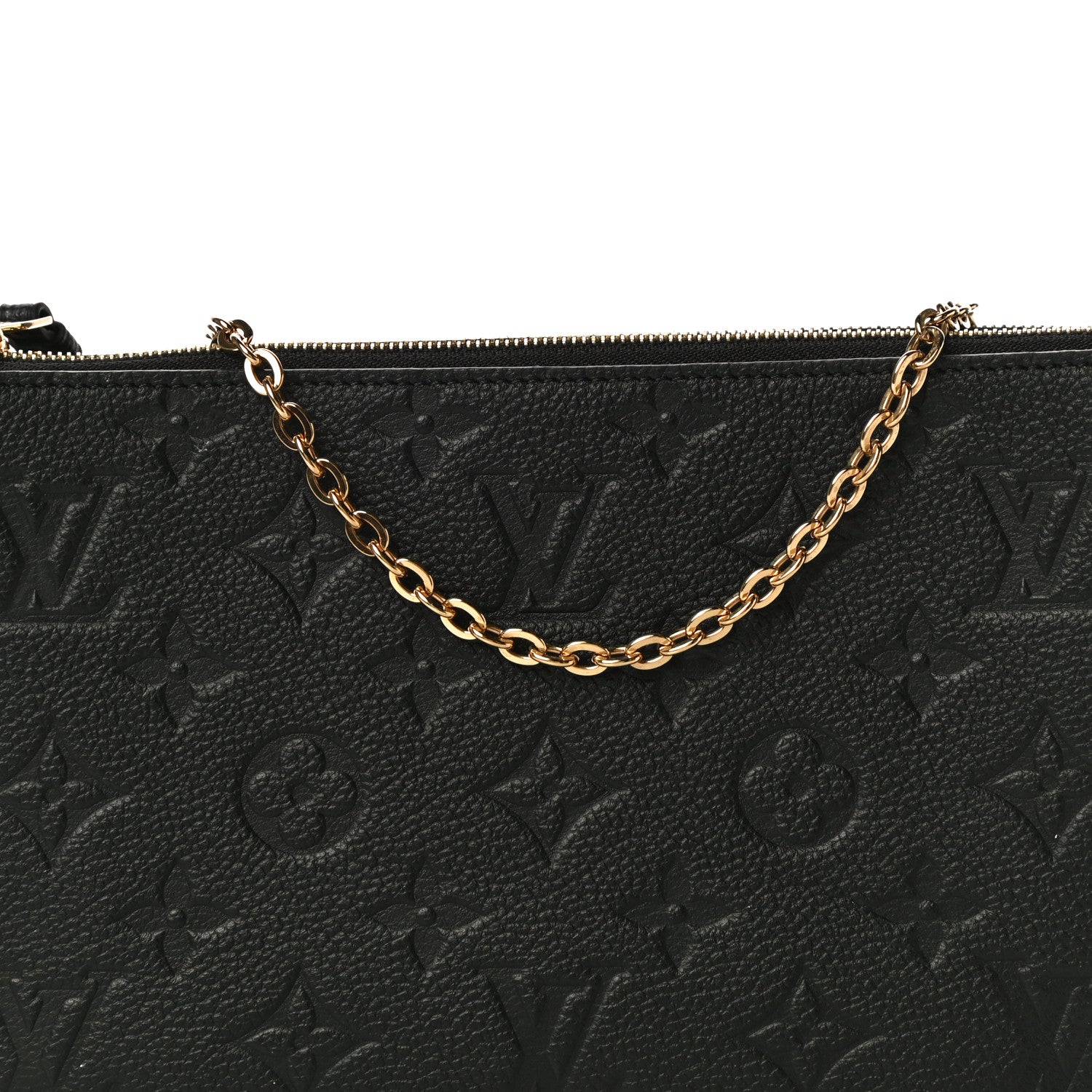 Louis Vuitton Empreinte Double Zip Pochette Black 8 of 10