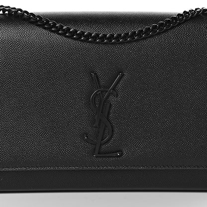 Saint Laurent Grain De Poudre Medium Classic Monogram Kate Satchel Black 13 of 13
