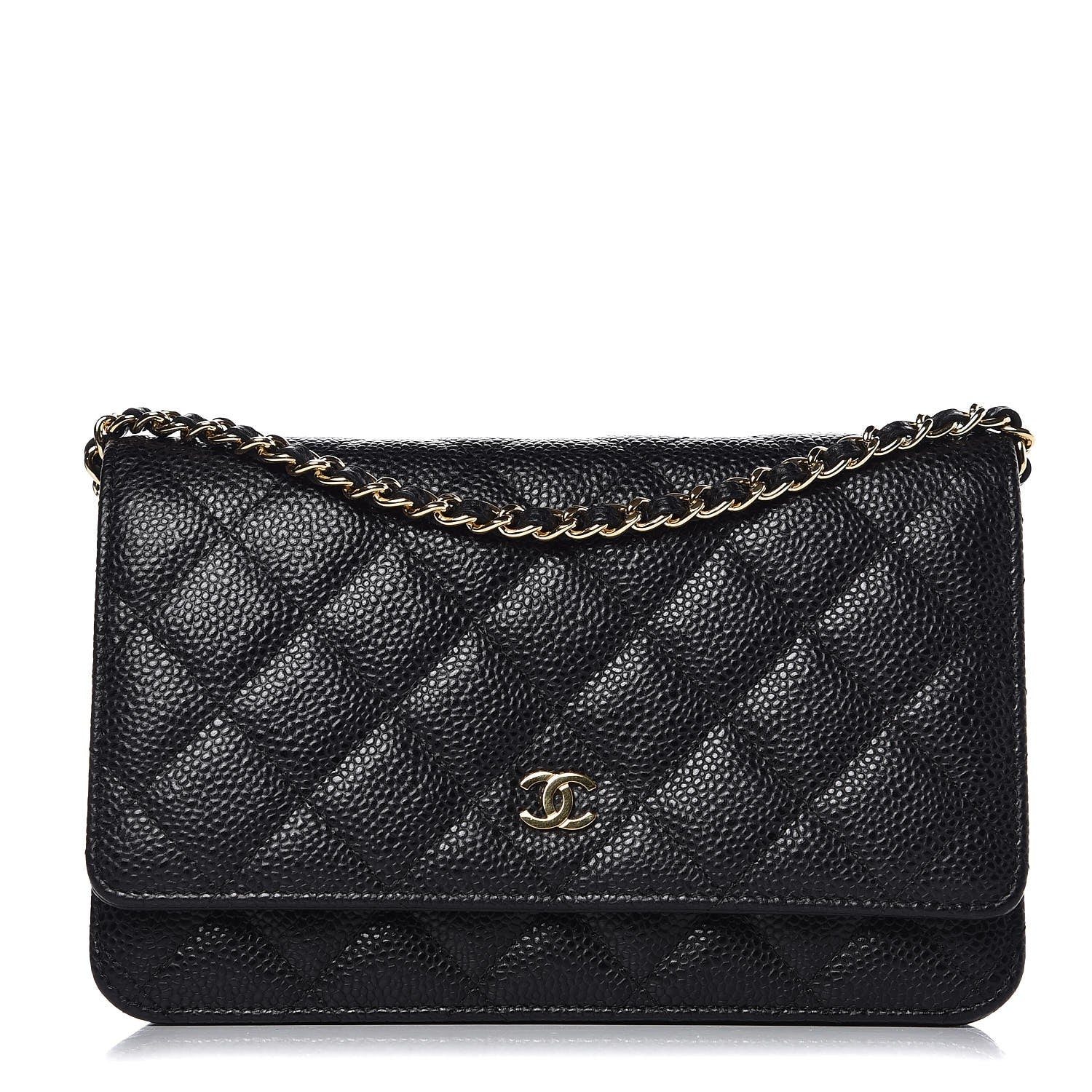 Chanel Caviar Quilted Wallet On Chain WOC Black 1 of 9