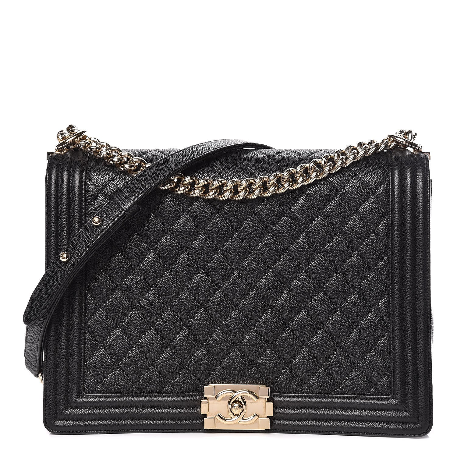 Chanel Caviar Quilted Large Boy Flap Black 1 of 10
