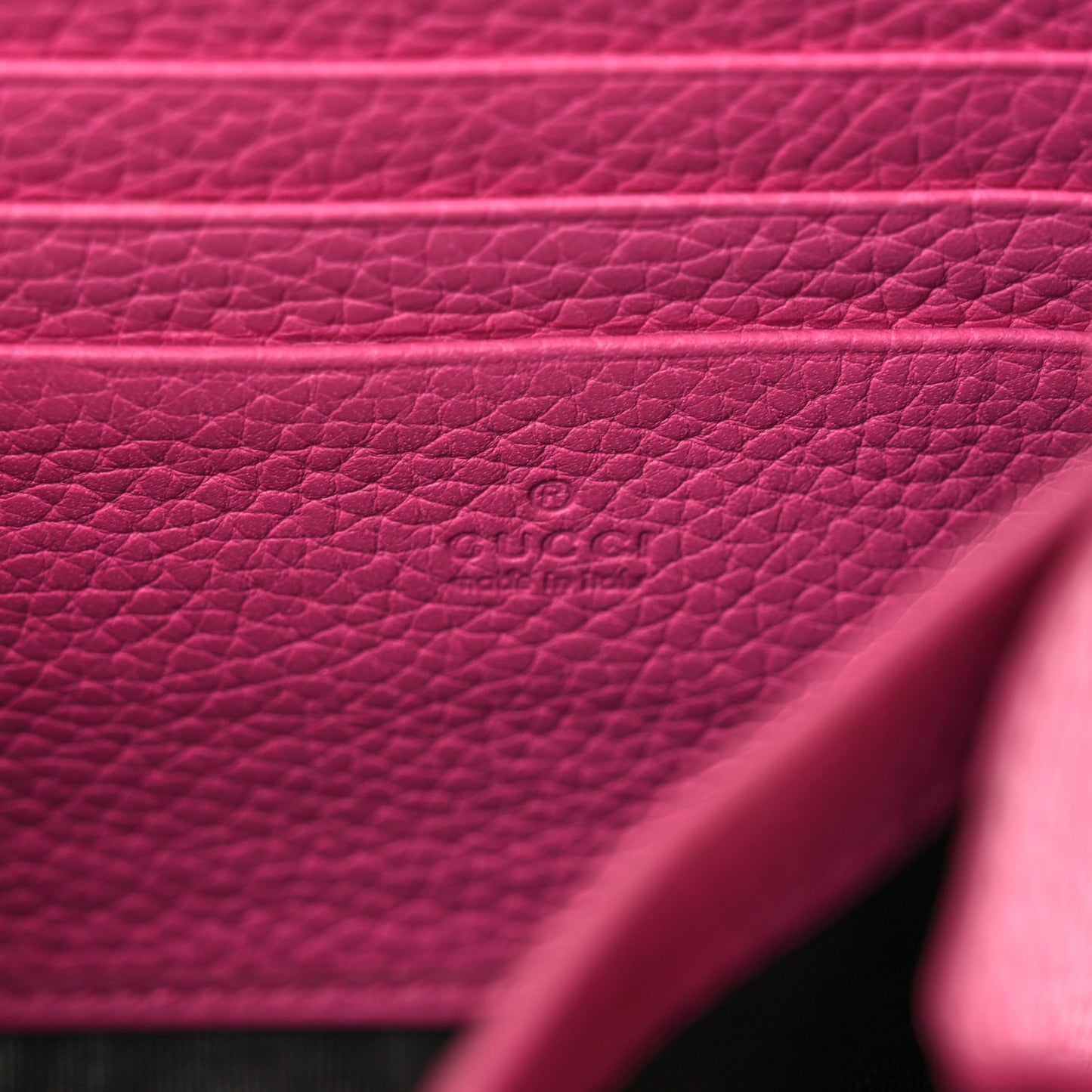 Cellarius Calfskin GG Marmont Chain Wallet Pink Tropical Flower