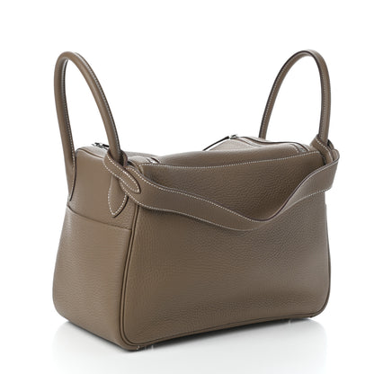 Hermes Taurillon Clemence Lindy 30 Etoupe 3 of 10