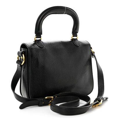 Miu Miu Goatskin Madras Small Crossbody Bag Black 2 of 11