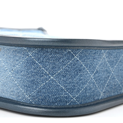 Chanel Washed Denim Quilted Small Hobo Blue 10 of 10