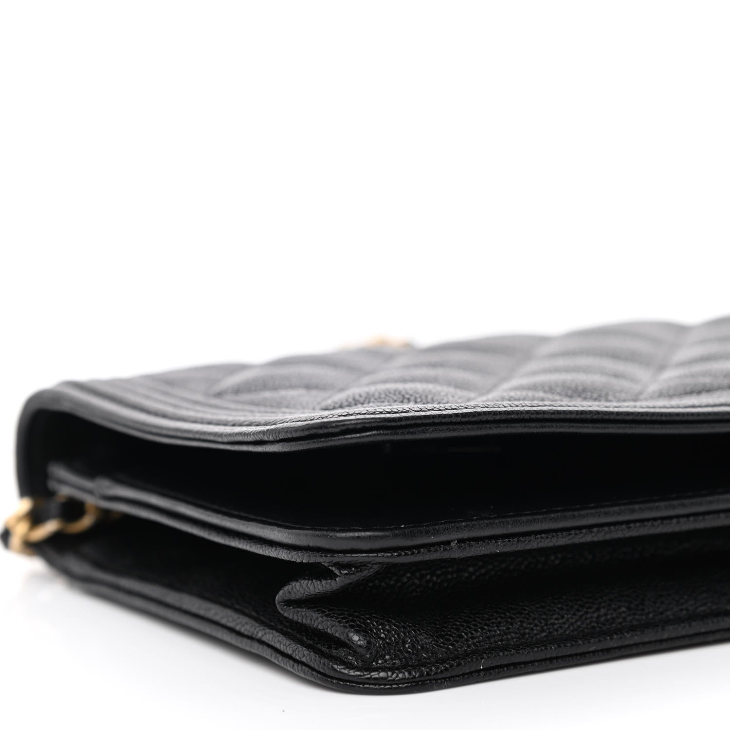 Chanel Caviar Quilted Boy Wallet On Chain WOC Black 10 of 14