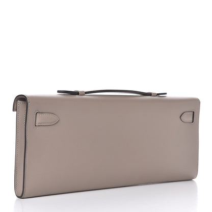 Hermes Swift Kelly Cut Clutch Pochette Gris Asphalt 3 of 8