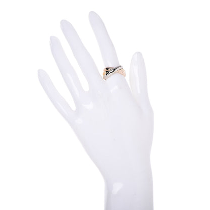 Cartier 18K Pink Yellow White Gold Classic Les Must De Trinity Ring 57 8 2 of 5