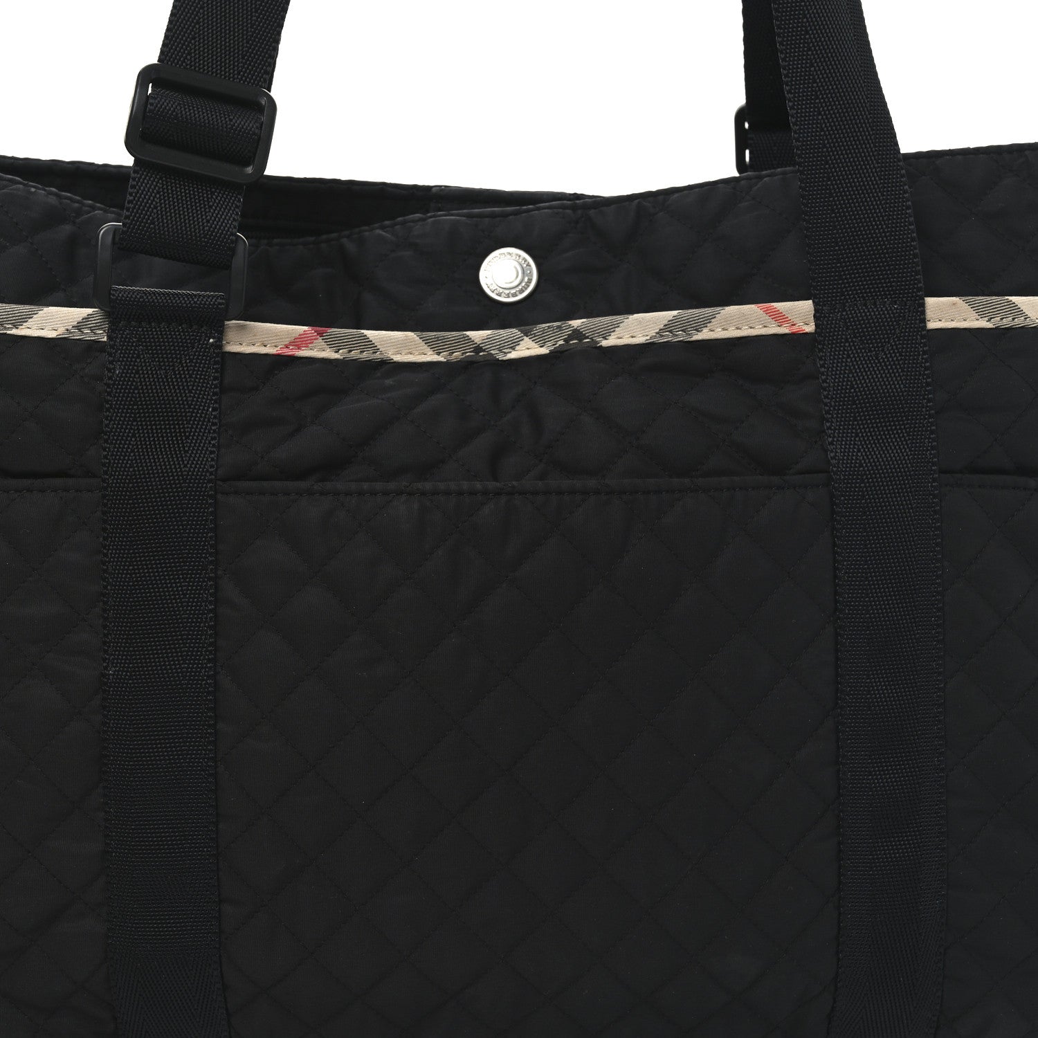 Burberry Nylon Quilted Diaper Bag Black 7 of 10