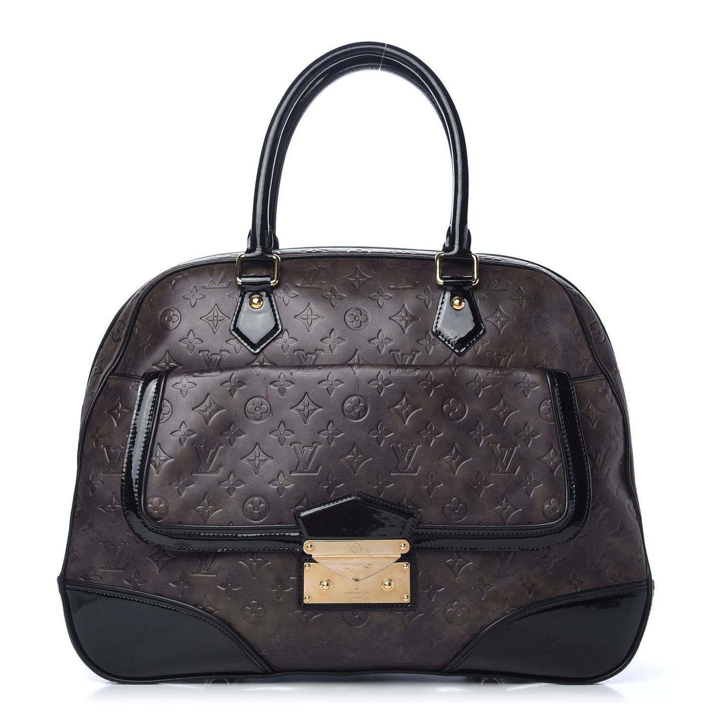 Monogram Embossed Cuir Alizee Gris