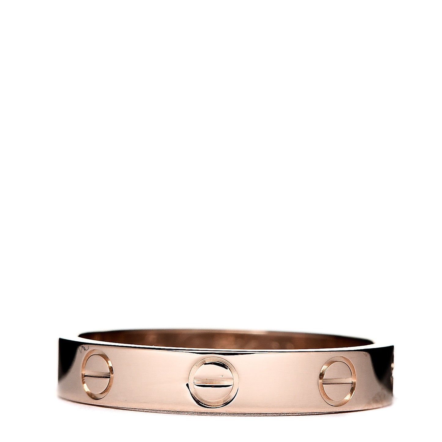 18K Pink Gold 3.5mm LOVE Wedding Band Ring 55 7.25