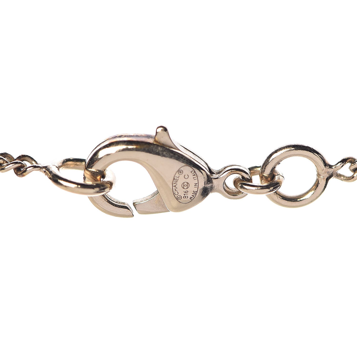 Chanel Pearl CC Camellia Pendant Necklace Gold 4 of 5