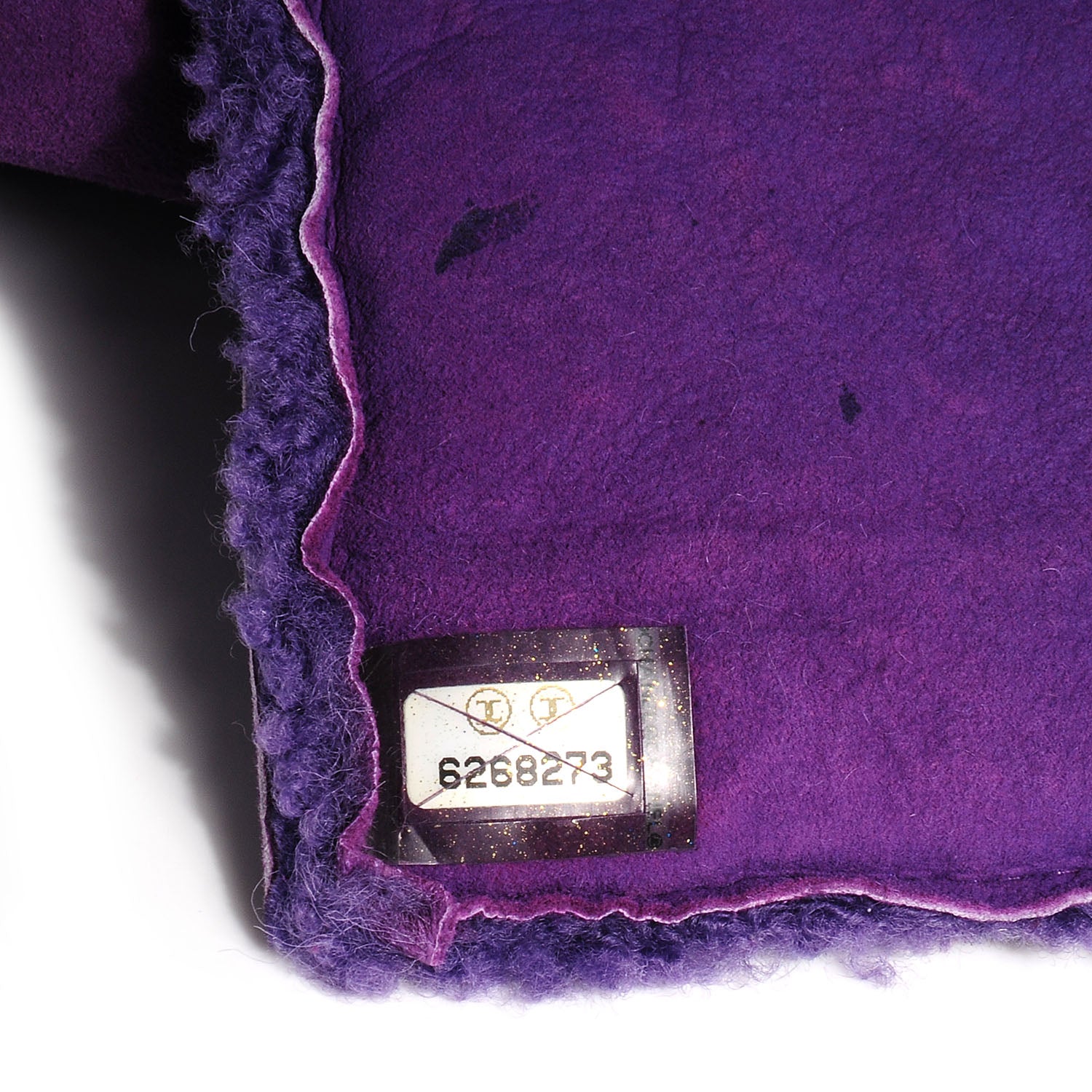 Chanel Mouton Shoulder Bag Purple 8 of 8